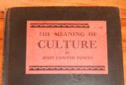 John Cooper POWYS book cover for The Meaning of Culture