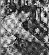 This young unknown VAE tech is intent on his responsible work. I’m intent on finding out who he is! Photo credit: Published in New York World-Telegram, 5/6/1946