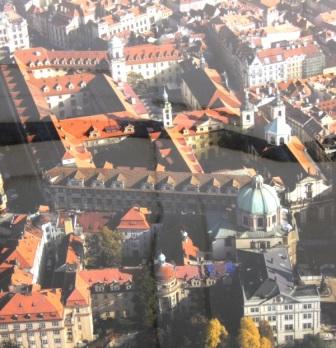 Image of Aerial poster shows dramatic size of The National Library of the Czech Republic.